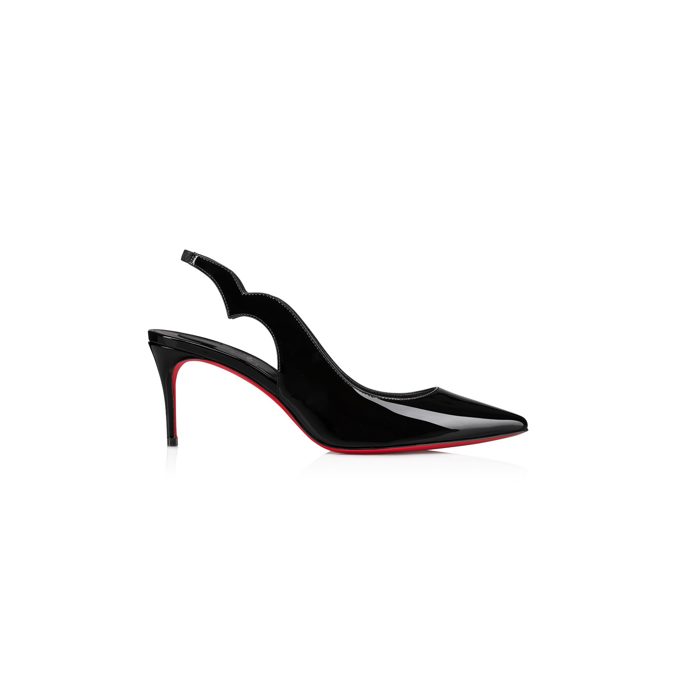 Ch**an louboutin hot chick sling 70 mm slingback pumps-patent leather-black-women 3230045b439